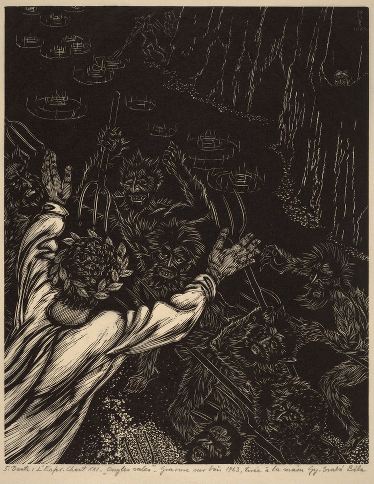 Dante: L'enfer, Chant XXI, Ongles sales (Dante's Inferno, Canto XXI, Nasty Claws) by Gy Szabo Bela