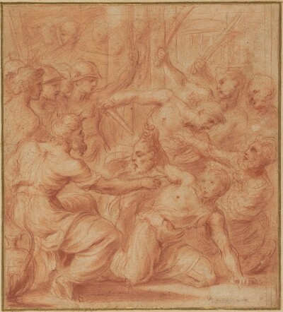 David Offering the Head of Goliath to King Saul