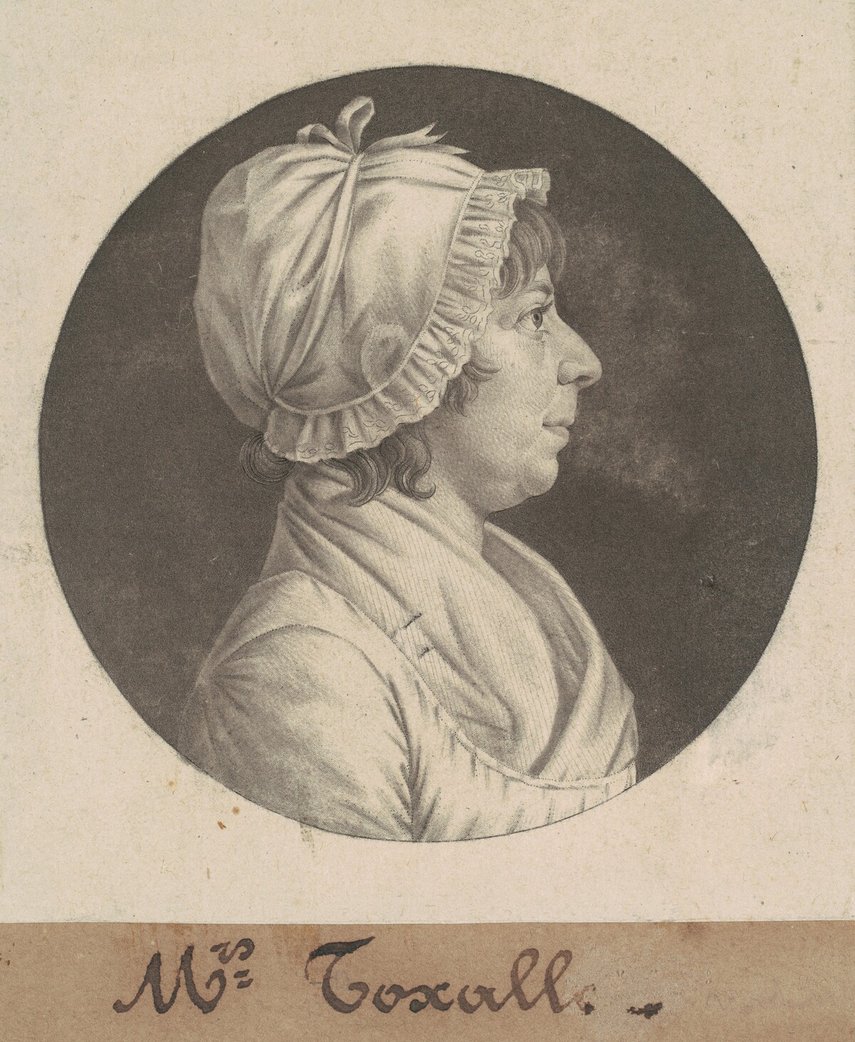 Margaret Smith Foxall by Charles B. J. Févret de Saint-Mémin
