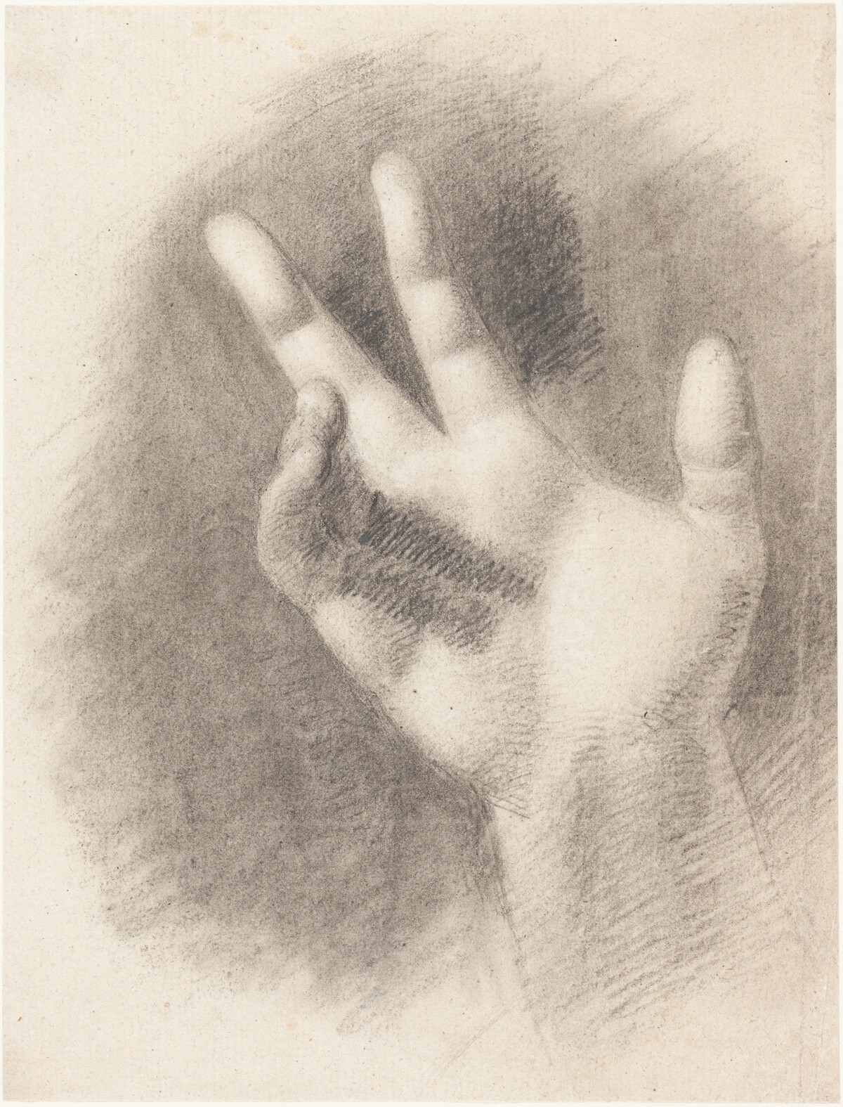 Study of a Right Hand [recto] by Benjamin Robert Haydon