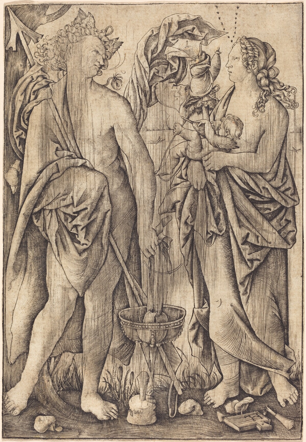 Mars and Venus (Mercury and Venus?) by Master H.L.