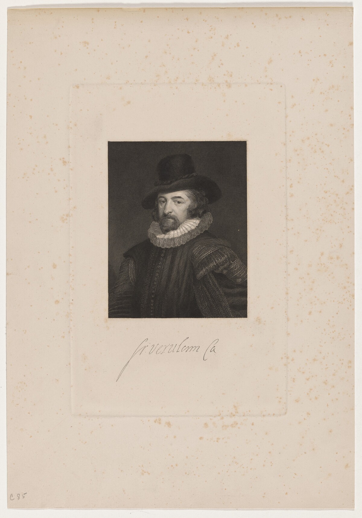 Francis Bacon, Lord Verulam by Unknown Artist