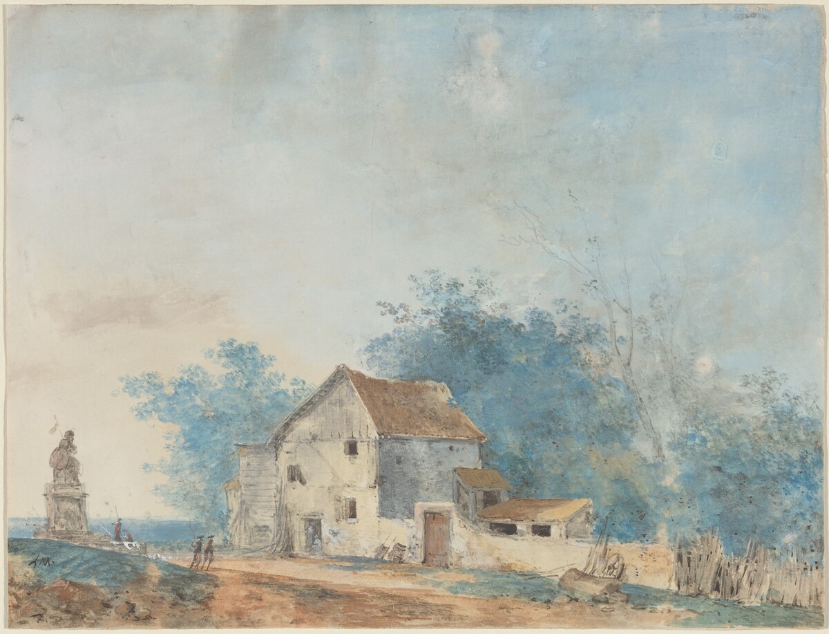 Landscape by Louis Gabriel Moreau the Elder