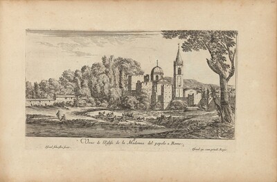 Veue de l'Eglise de la Madonna del popolo à Rome