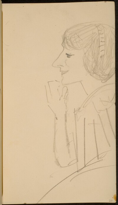 Frau im Profil (Woman in Profile) [p. 21]