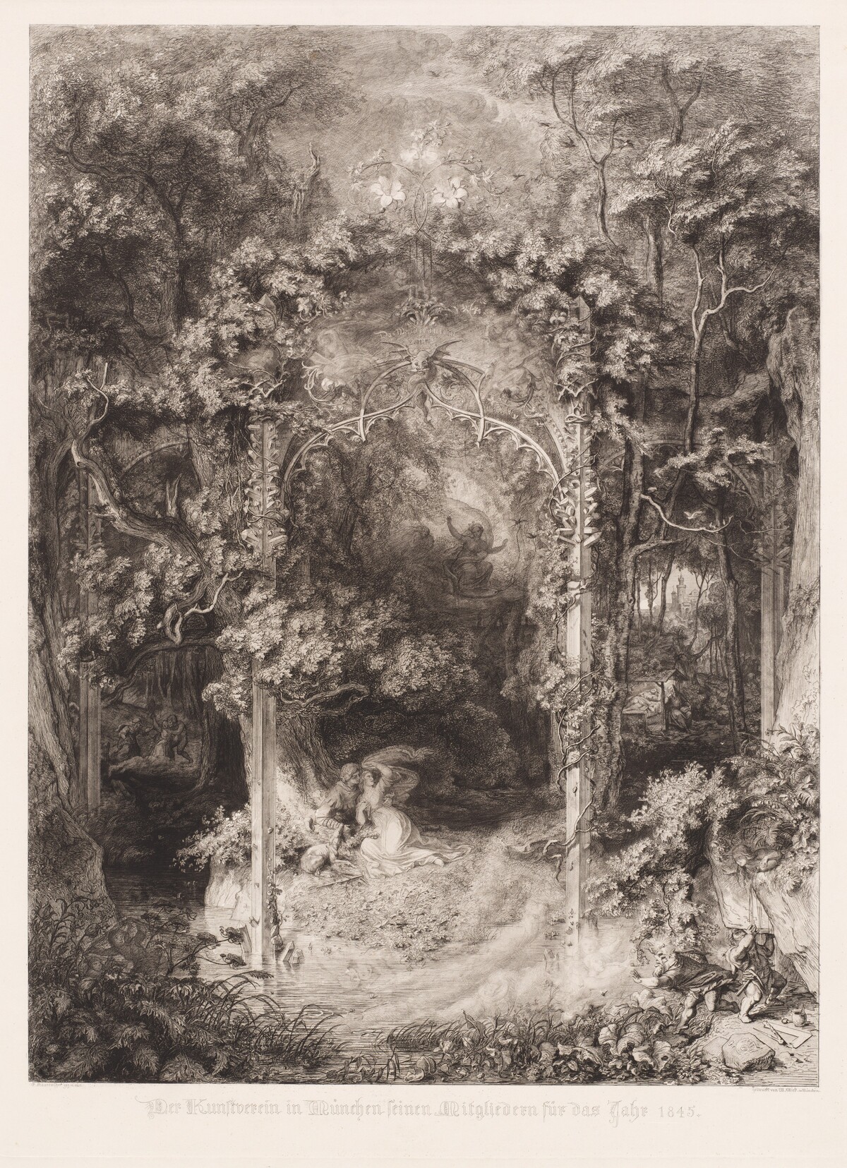 Das Waldfräulein (The Lady of the Forest) by Eugen Napoleon Neureuther