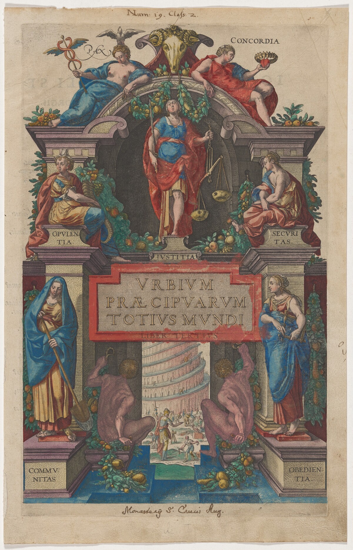 Title Page to Urbium Praecipuarum Totius Mundi by Unknown Artist