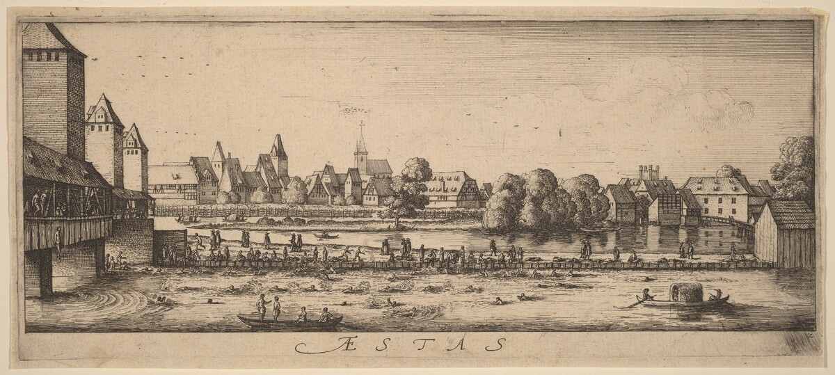 Summer: The Bathing Place by Wenceslaus Hollar