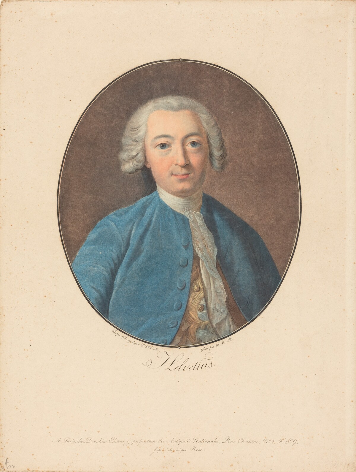 Helvétius by Pierre-Michel Alix after Jean-François Garnerey after Louis Michel Van Loo
