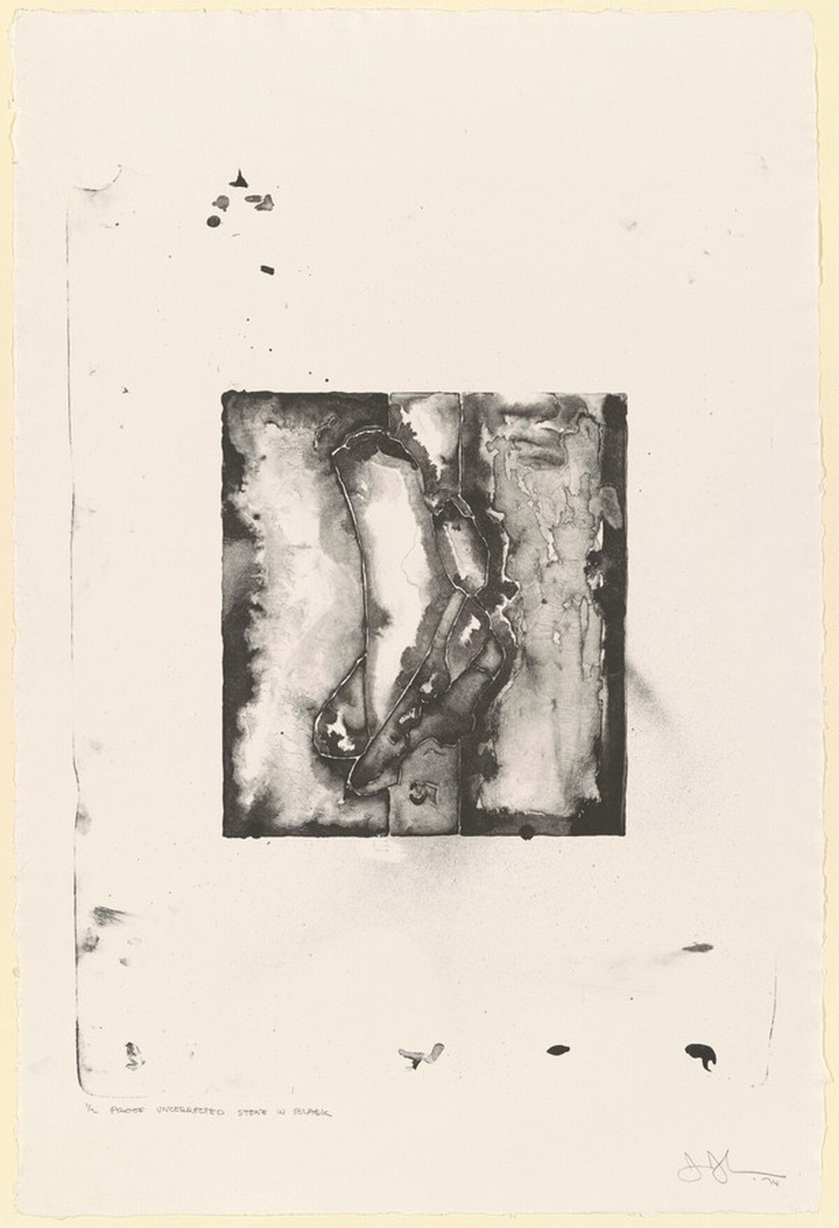 Feet [proof] by Jasper Johns