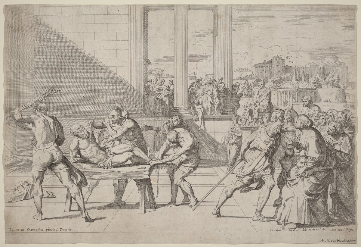 Martyrdom of Saint Andrew by Carlo Maratta after Domenichino