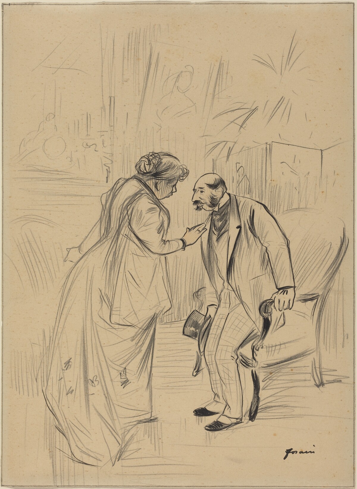 Comedie Parisienne by Jean-Louis Forain