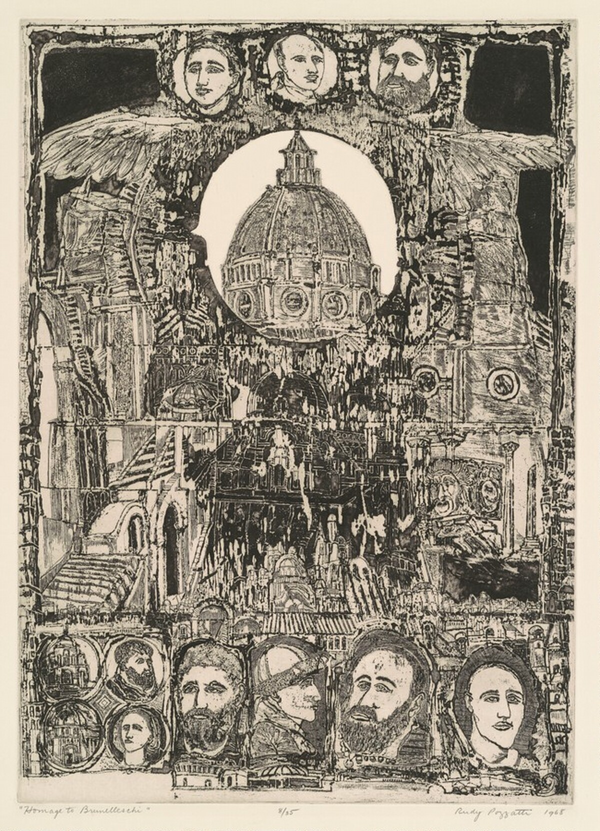 Homage to Brunelleschi by Rudy Pozzatti