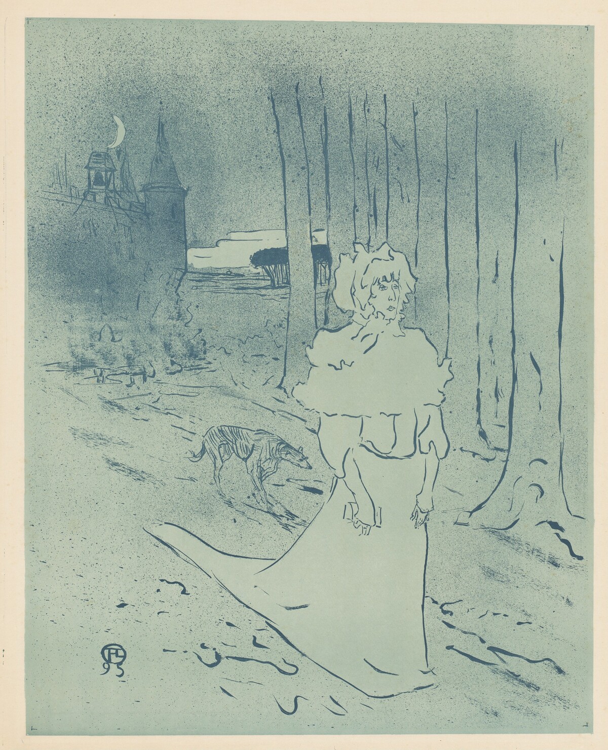 The Manor Lady or the Omen (La chatelaine ou le tocsin) by Henri de Toulouse-Lautrec