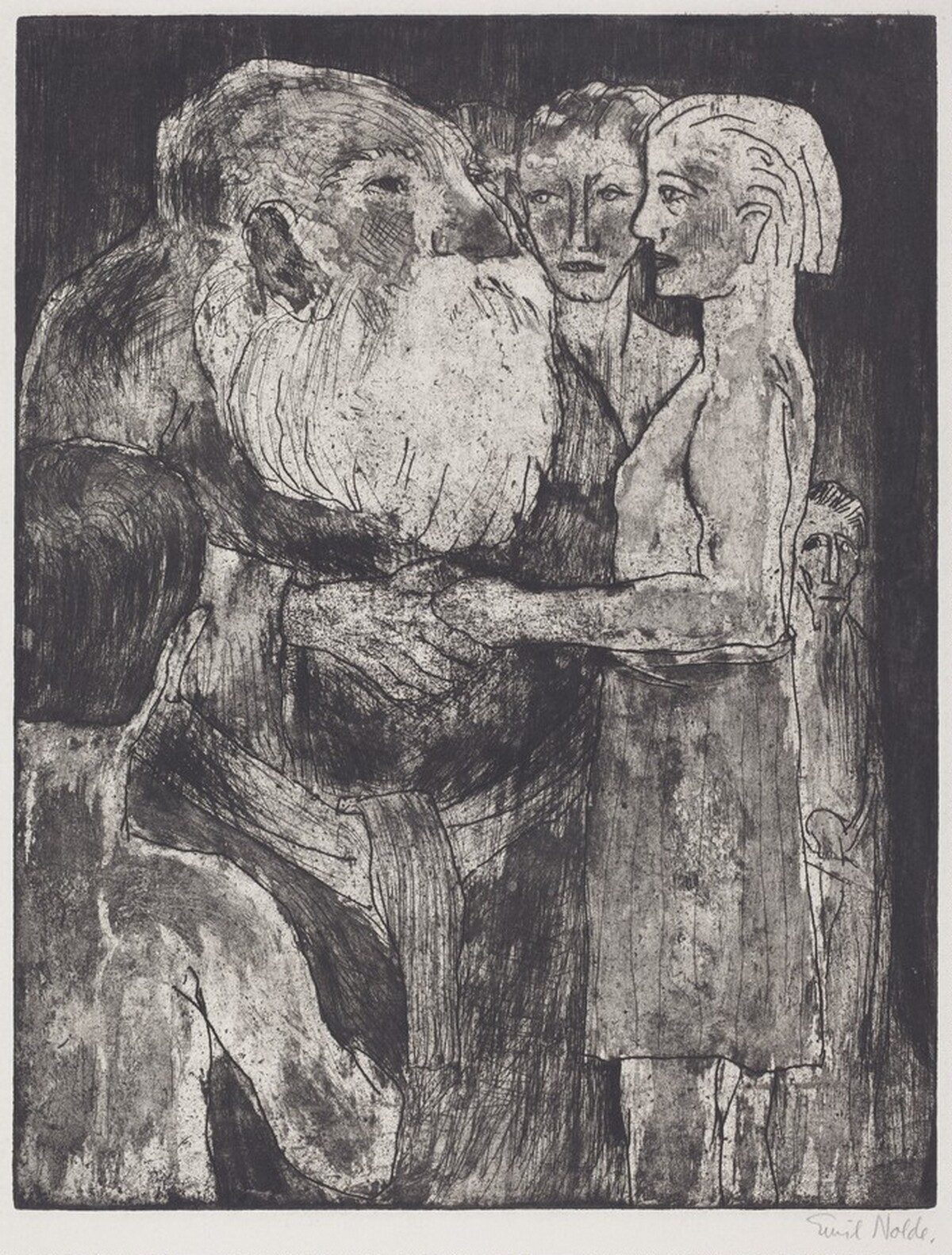 Vikings (Wikinger) by Emil Nolde