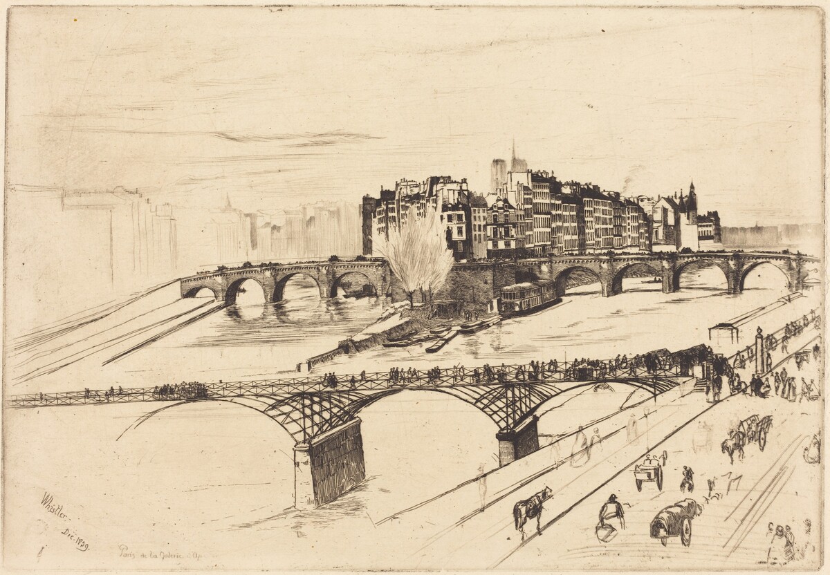 Isle de la Cité, Paris by James McNeill Whistler