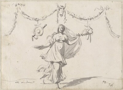 Ornament with a Woman in Ancient Dress