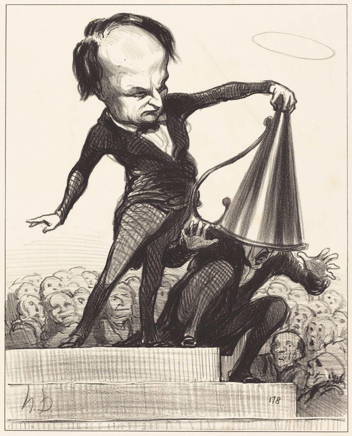 Une Gloire éteint l'autre by Honoré Daumier