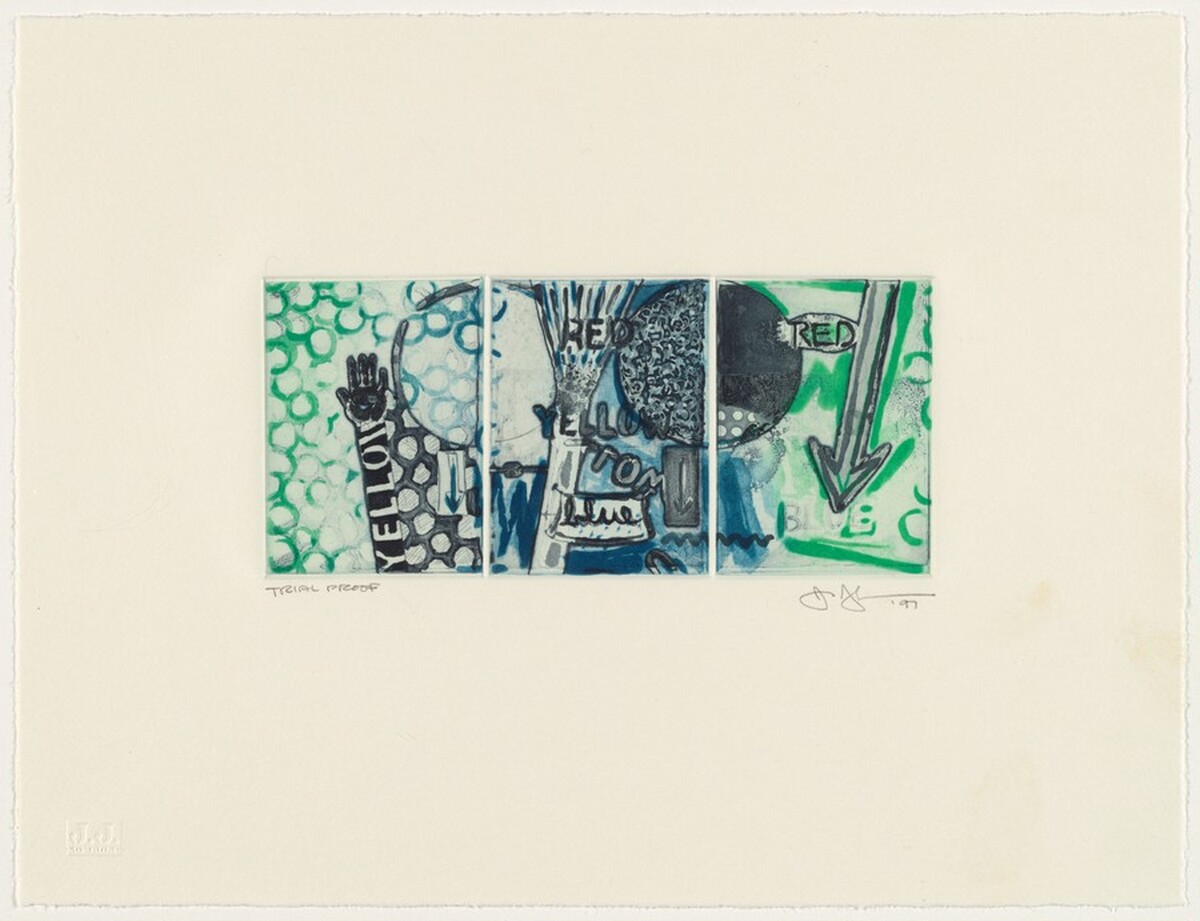 Untitled [trial proof] by Jasper Johns
