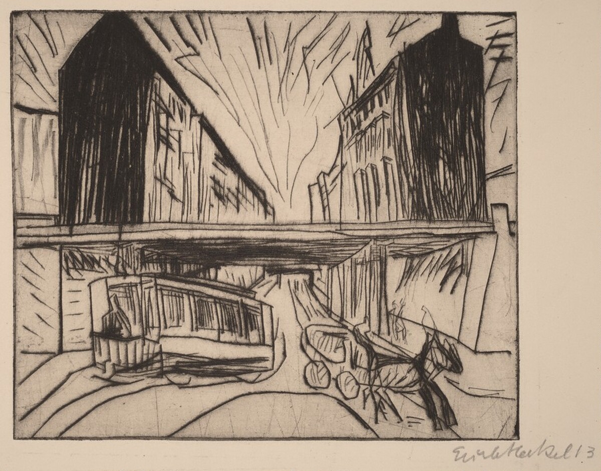 Street Underpass by Erich Heckel