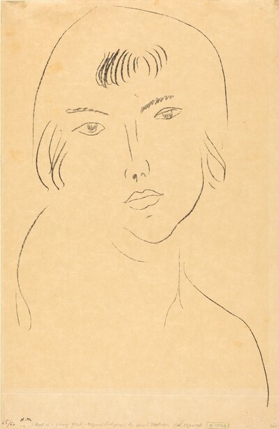 Face with Fringe (Visage à la frange)