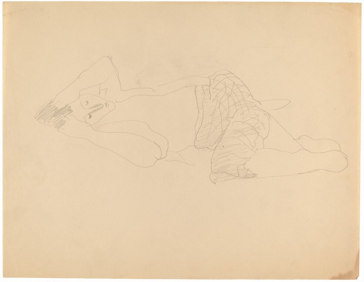 Woman Reclining to the Left, Hands Raised to Head by Mark Rothko