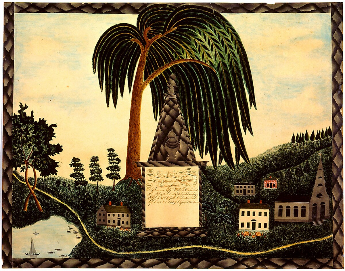 To the Memory of George H. and Ruel T. Hills by American 19th Century
