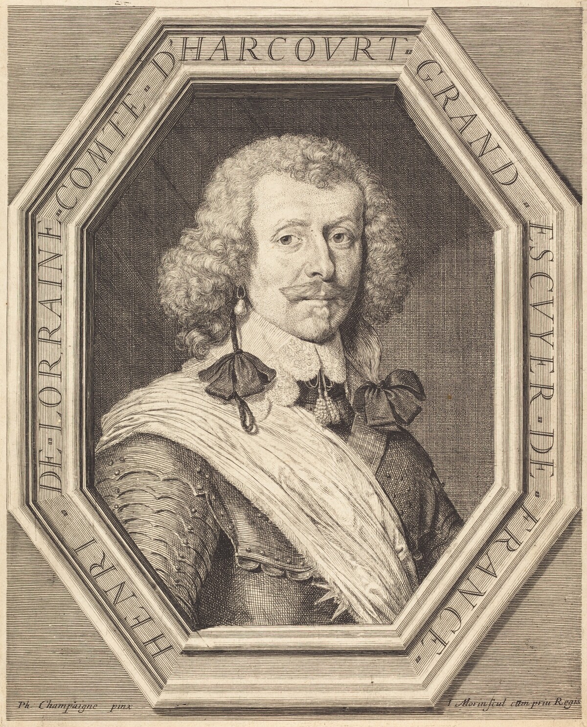 Henri de Lorraine, comte d'Harcourt by Jean Morin after Philippe de Champaigne