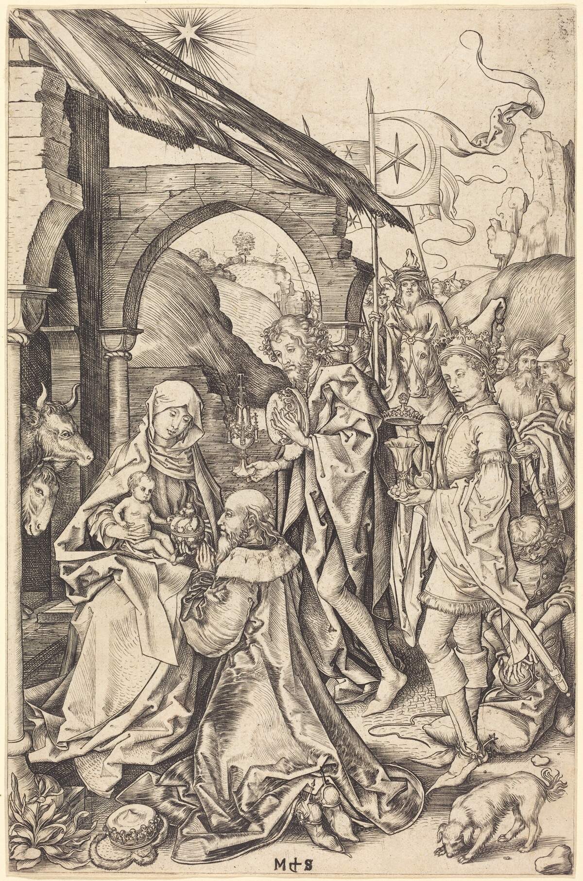 The Adoration of the Magi by Martin Schongauer
