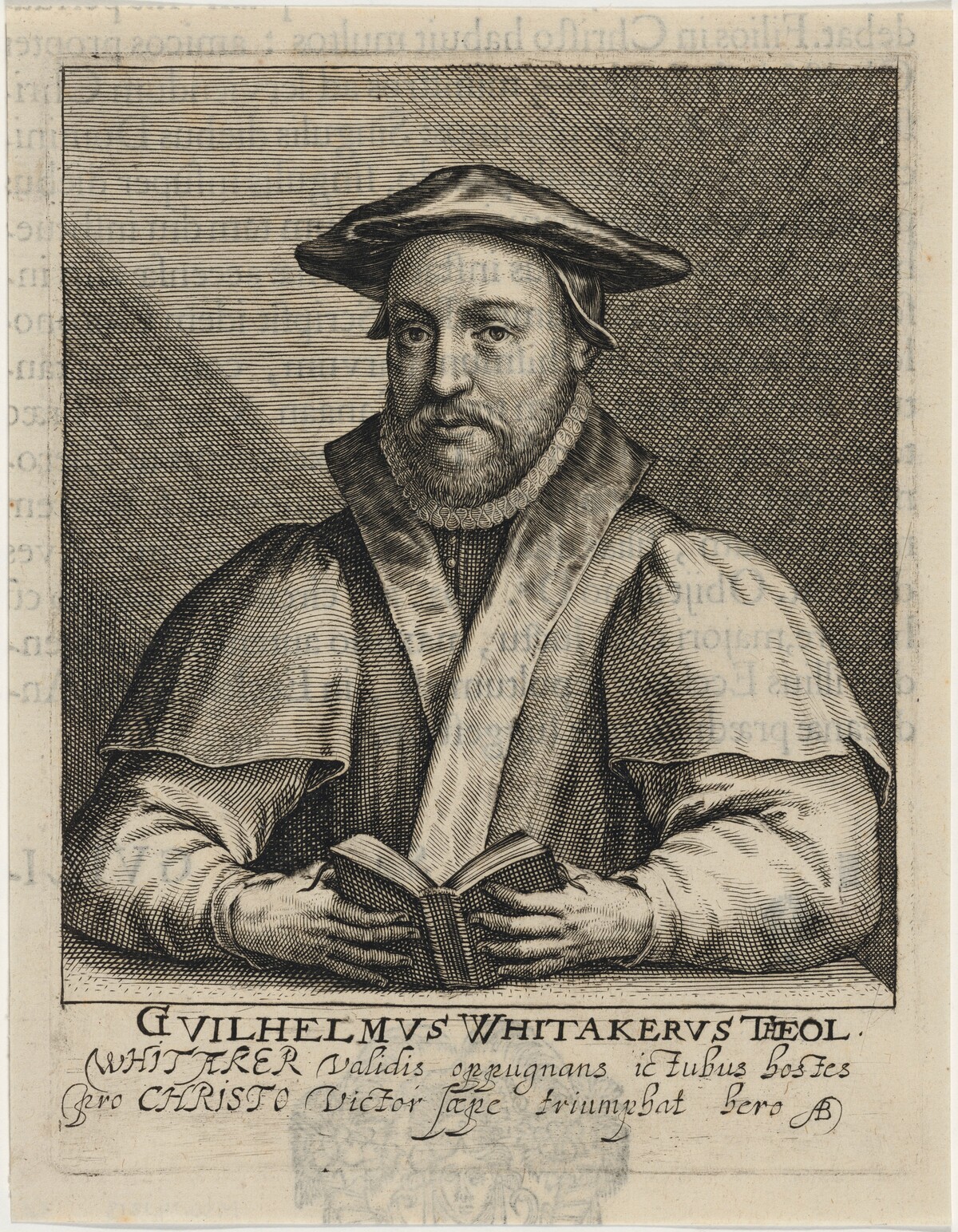 William Whitaker, D.D., Master of Saint John's College, Cambridge by Willem de Passe and Magdalena de Passe