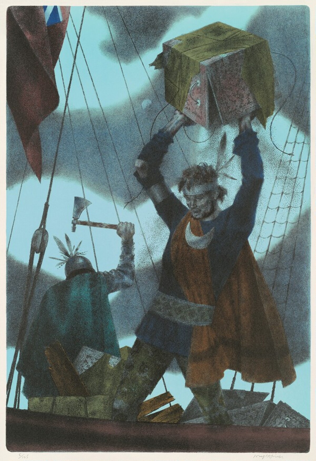 The Boston Tea Party by Joseph Hirsch