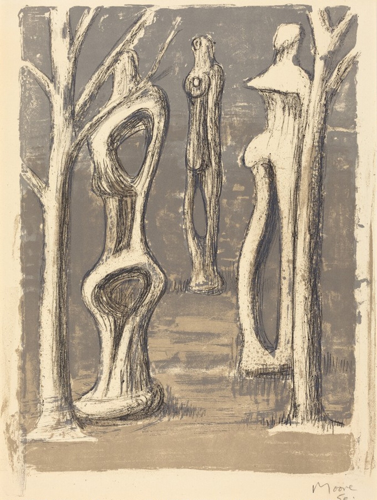 Trees by Henry Moore