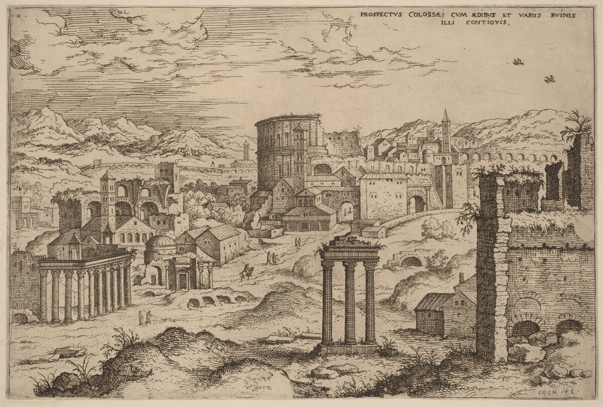 View of the Forum by Hieronymus Cock