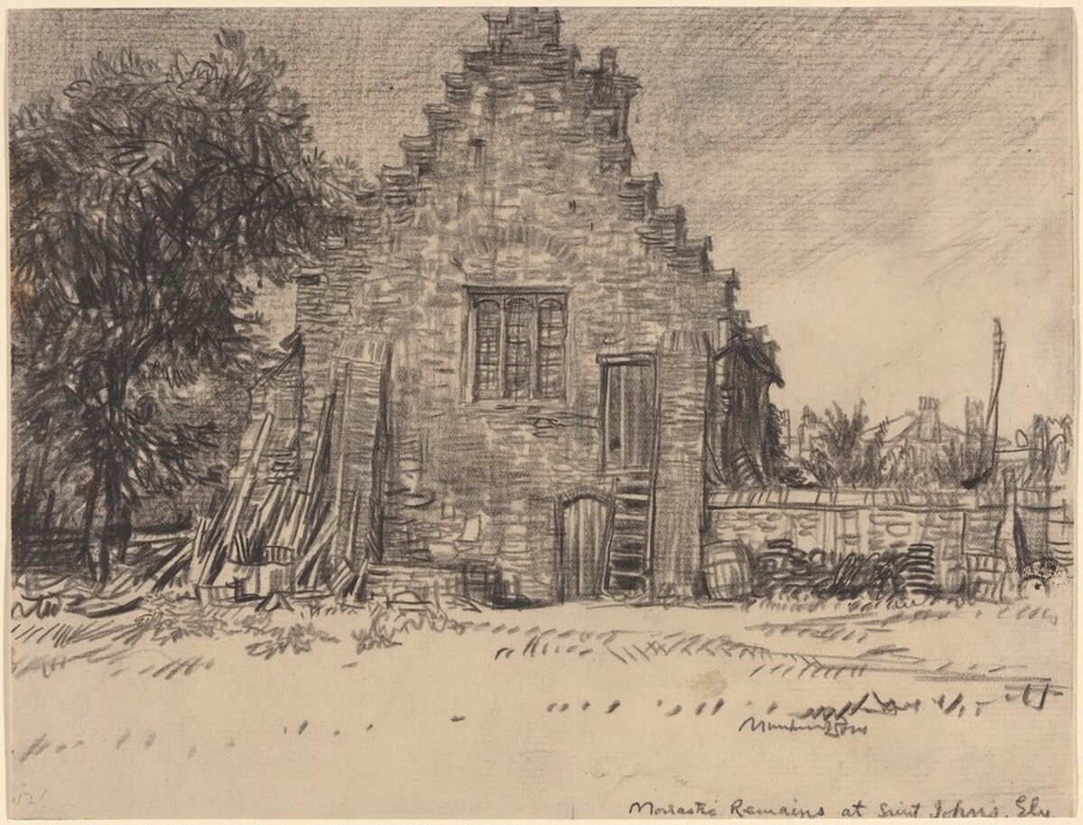 Monastic Remains at St. John Ely by Sir Muirhead Bone