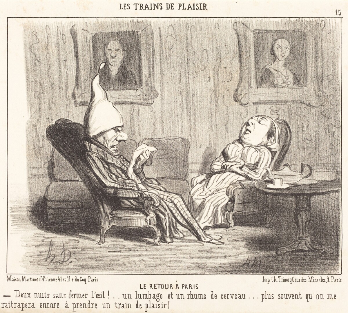 Le Retour a Paris by Honoré Daumier