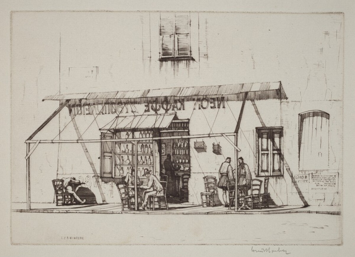 Little Greek Cafe, Athens by Louis Conrad Rosenberg