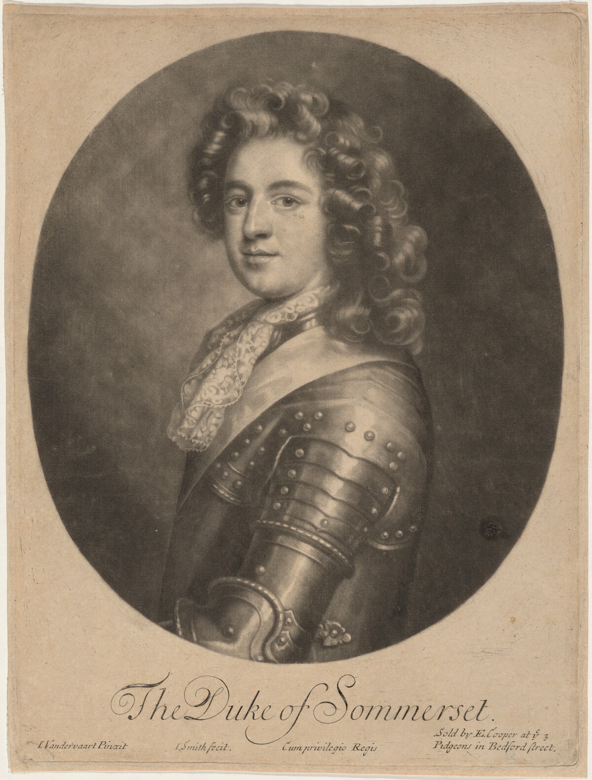 Charles Seymour, Sixth Duke of Somerset by John Smith after Jan van der Vaart