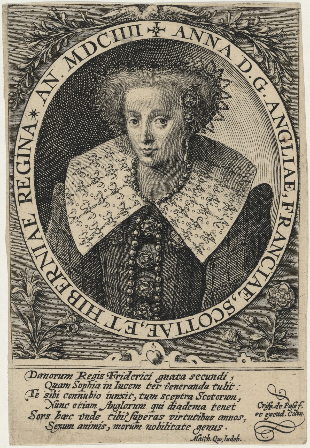 Anne of England by Crispijn de Passe I