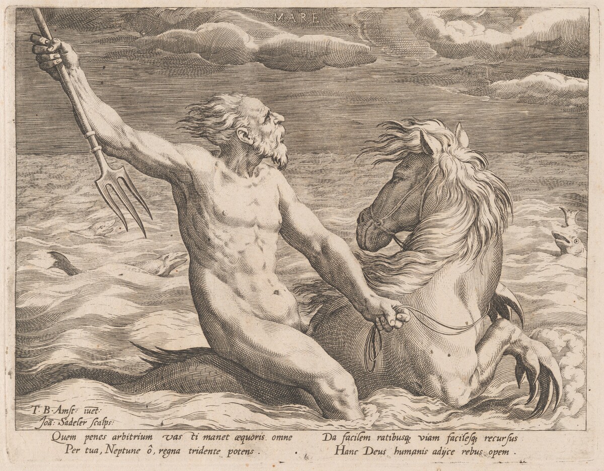 Mare (The Sea) by Jan Sadeler I, after Dirck Barendsz