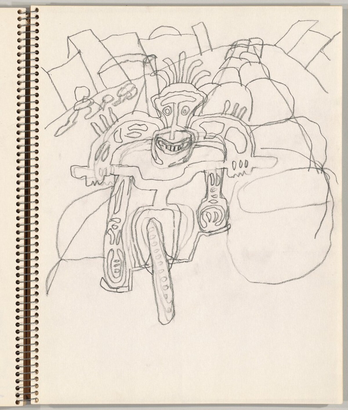 Cyclist by Saul Steinberg