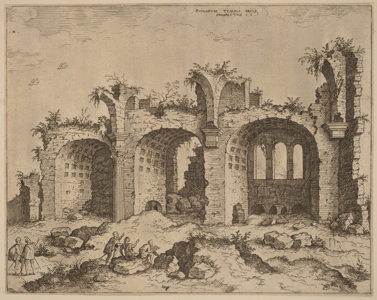 The Basilica of Constantine by Hieronymus Cock