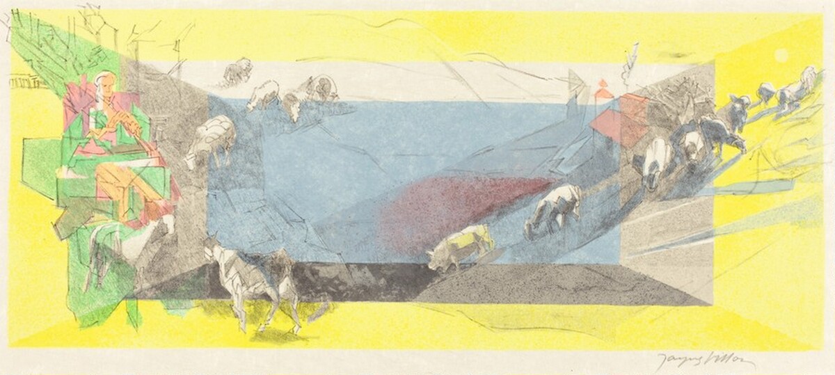 Eighth Bucolic: Pastoral by Jacques Villon
