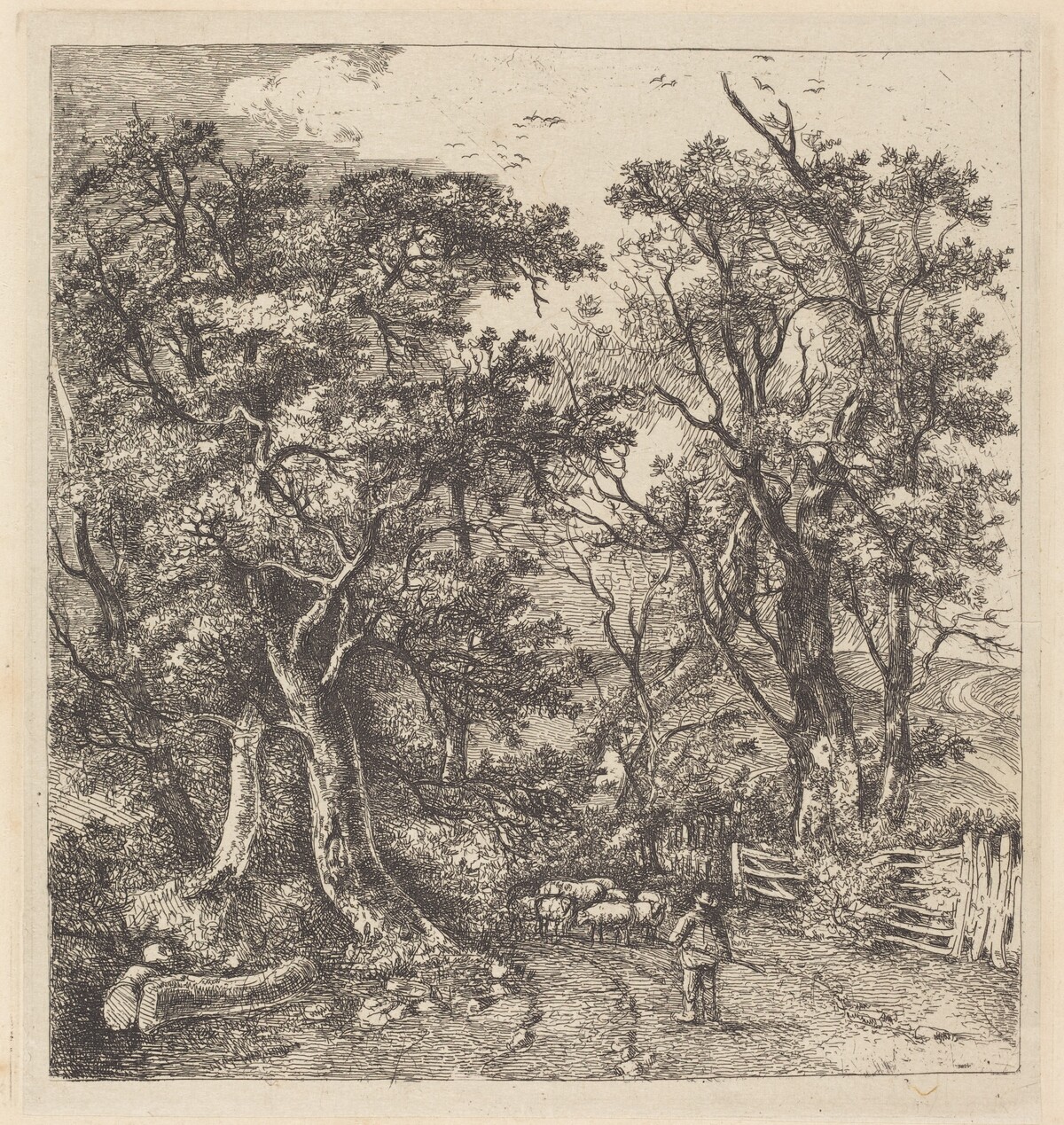 Road Scene, Hethersett by John Crome