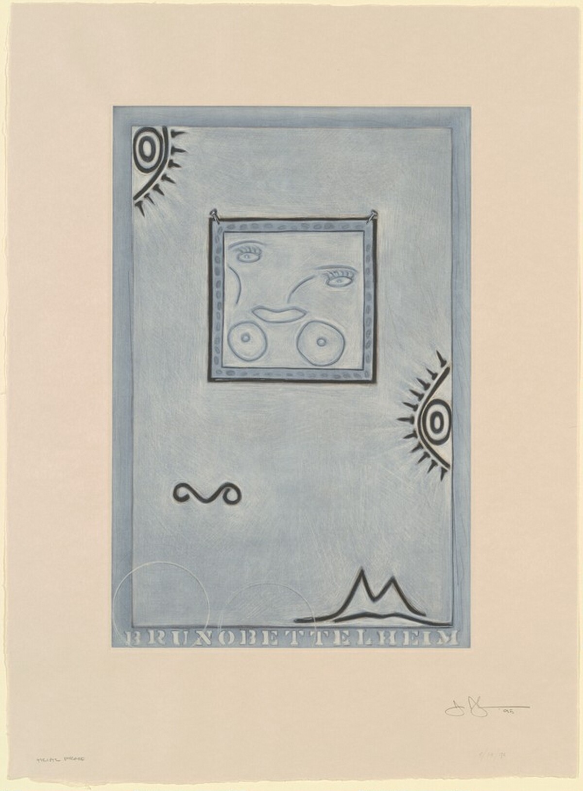 Untitled (White Mezzotint) [trial proof] by Jasper Johns