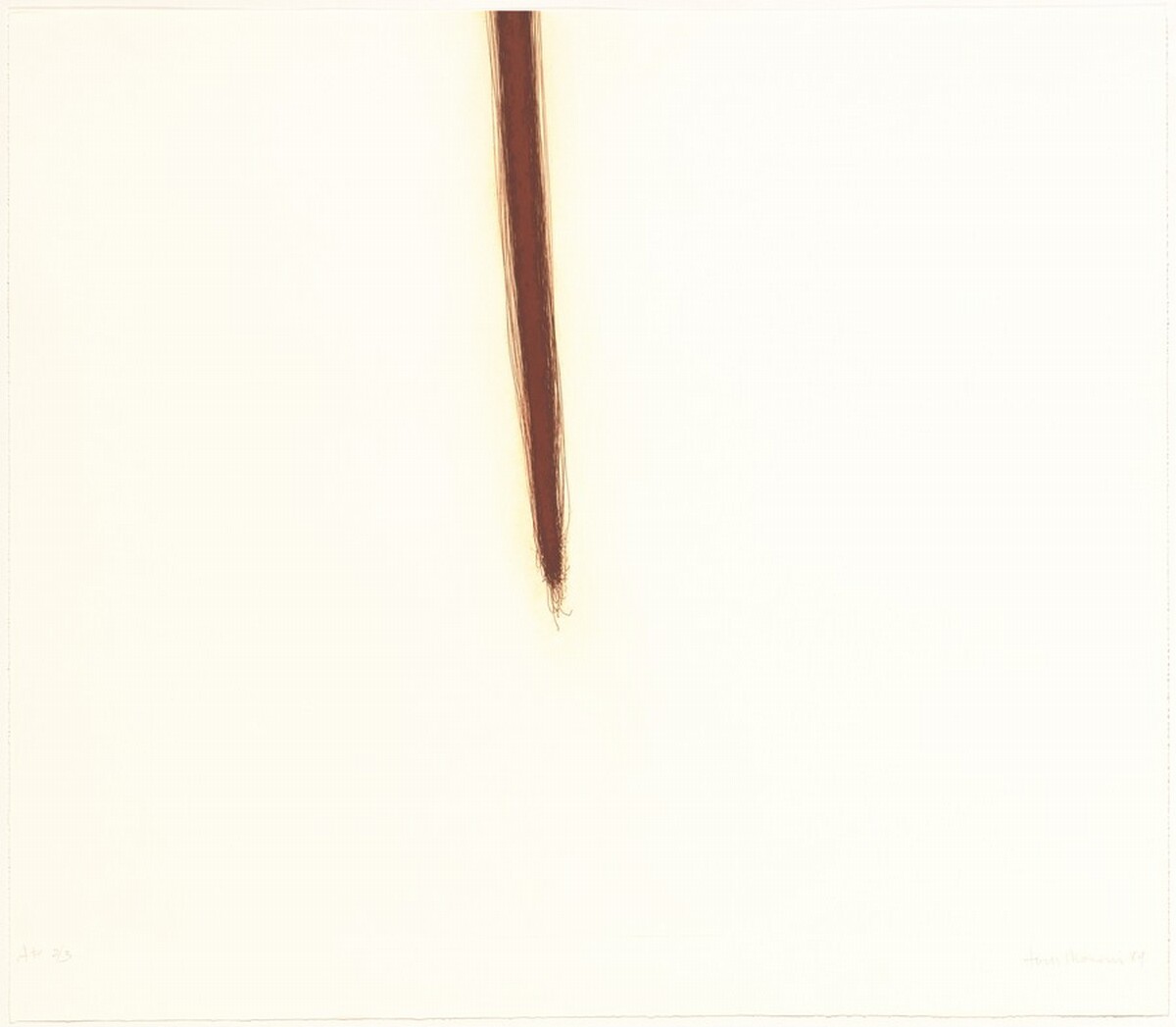 Drawing a Line As Far As I Can Reach [bottom panel] by Tom Marioni