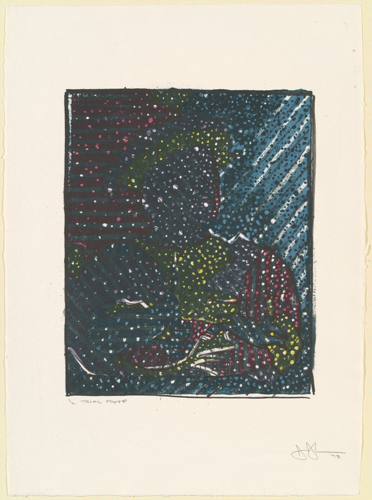 After Holbein [trial proof] by Jasper Johns