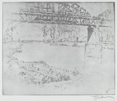 The City Bridge, St. Louis [bottom]