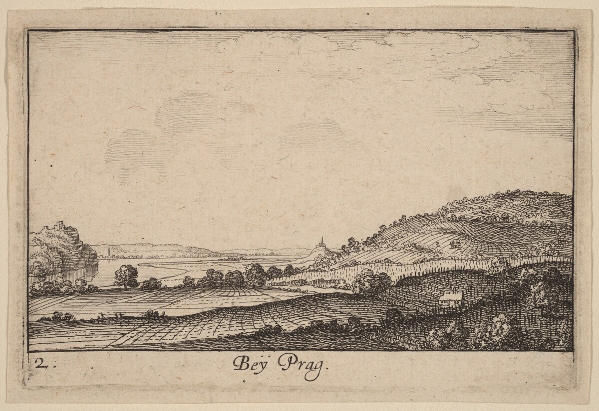 Near Prague by Wenceslaus Hollar