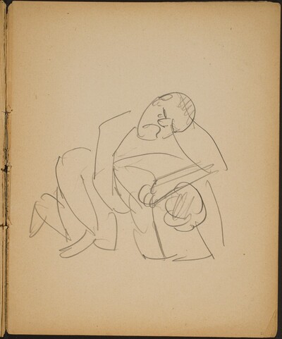 Zwei ineinander verschlungene Figuren (Two Wrestlers Locked) [p. 21]