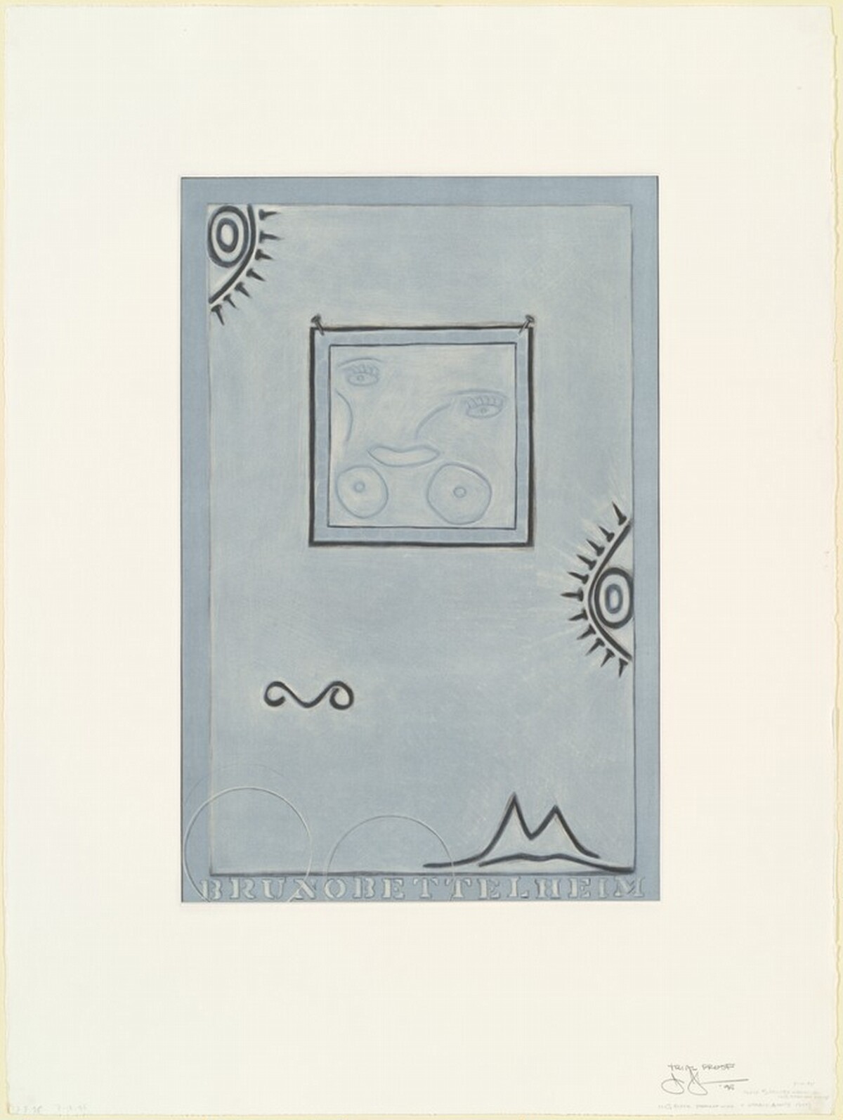 Untitled (White Mezzotint) [trial proof] by Jasper Johns